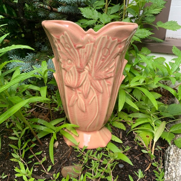 SOLD McCOY Art Deco Butterfly Vase - Picture 14 of 14